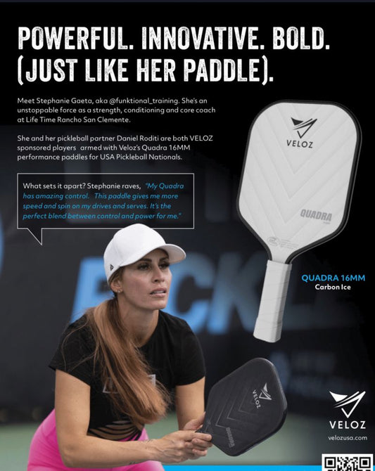 Congrats to Veloz Sponsored Player Stephanie on Nationals Gold, WD!